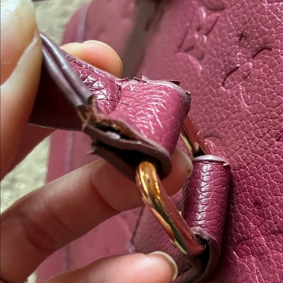 Burgundy Designer inspired Handbag - Picture 5 of 16